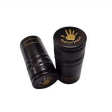 Embossed aluminum screw cap cover