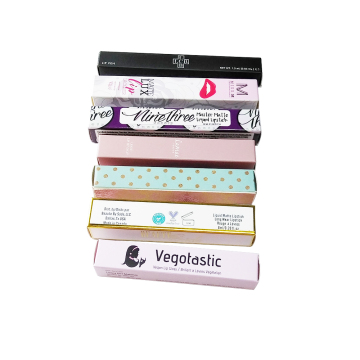 Matte Marble Design Fancy Lip Stick Paper Box