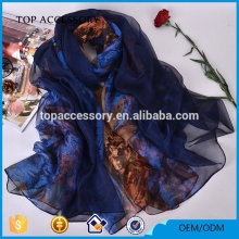 Trendy Chifon Printing Scarf Oblong Scarf
