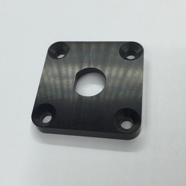 black anodized aluminum finish