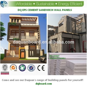 Eps and Cement Solid Wall Panel 2 floors affordable house