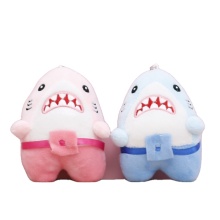 Sea Animal Toy Collection: Discover the Ferocious Charm of a Great White Shark Plush and Keychain Pendant