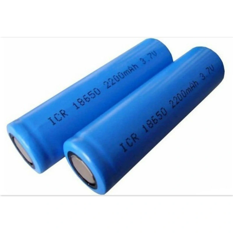 Uppladdningsbar 18650 litium 3.7V 1800mAh Li-ion-batteri för energilagring