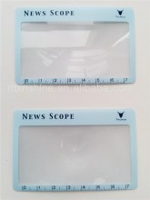 Easy carry flexible PVC ruler scale bookmark magnifier , pvc magnifying plastic sheet with ruler , funny ruler