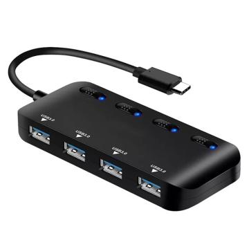 USB3.0 Multi Hub With LED Switch