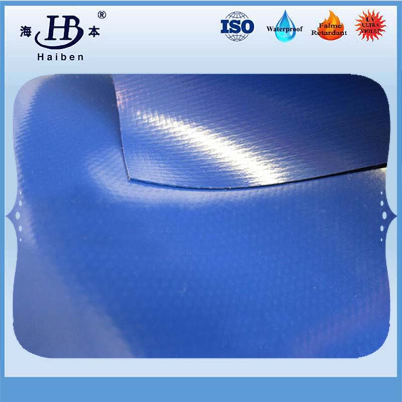 Flame Retardant Tarpaulin Blue Color Vinyl Tarps