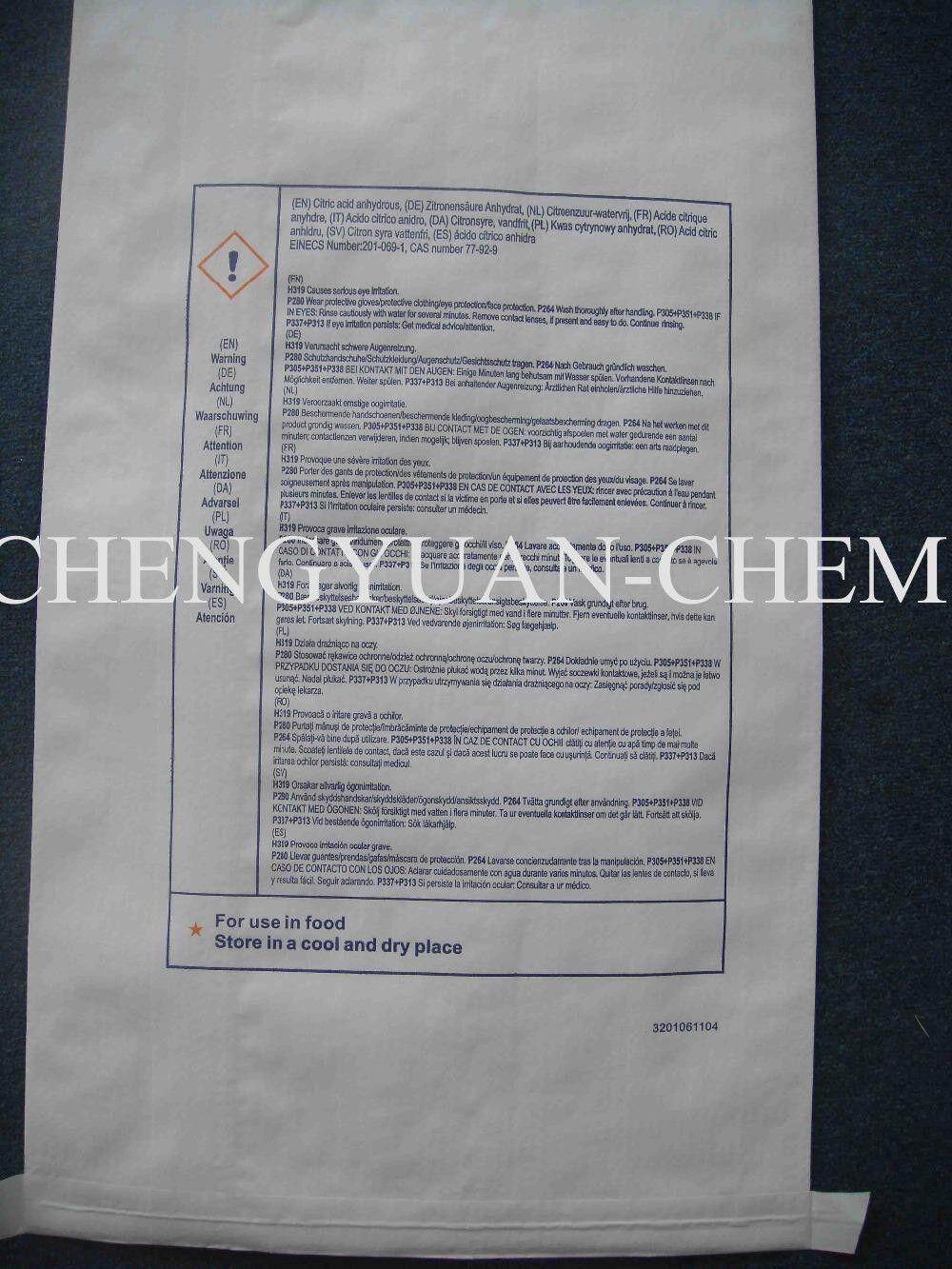 citric acid monohydrate/citric acid anhydrous/citric acid chemical formula