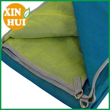 Portable folding beach blanket picnic mat