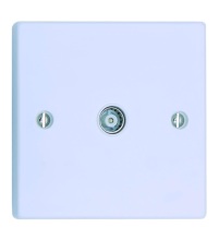 One Gang TV/Coaxial Socket Non-Isolated
