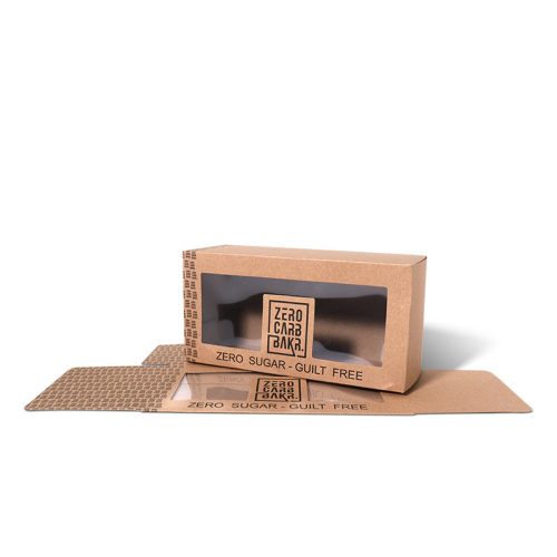 350gsm Window Brown Paper Box Customise