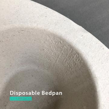 Disposable Pulp Bedpan Paper Model Bedpan