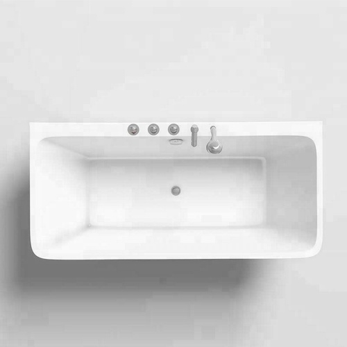 Bañera rectangular de acrílico de forma curvada para la venta