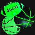 Green glow in the dark basketball