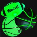 Green led glow basketball