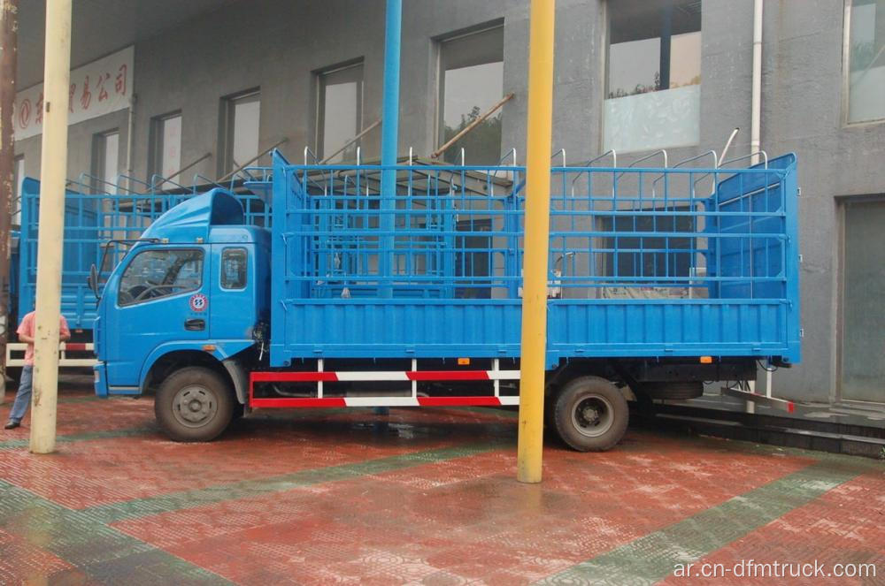 6 عجلات Dongfeng Cargo Truck Lattice Truck