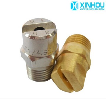 Brass cleaning flat fan nozzle,brass water jet flat fan nozzle