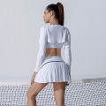 I-Tennis Set Skirt kanye Neziqongo 3-Izingcezu Golf Sportsswear