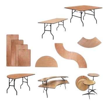 Solid Wood Half Moon Table 340CM - Wedding Serpentine Table for Events