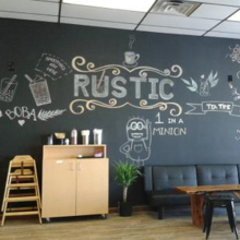 Frameless Advertising Display Decoration Chalkboard