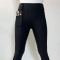 Classic Black Ladies Equestrian Breeches respirabil