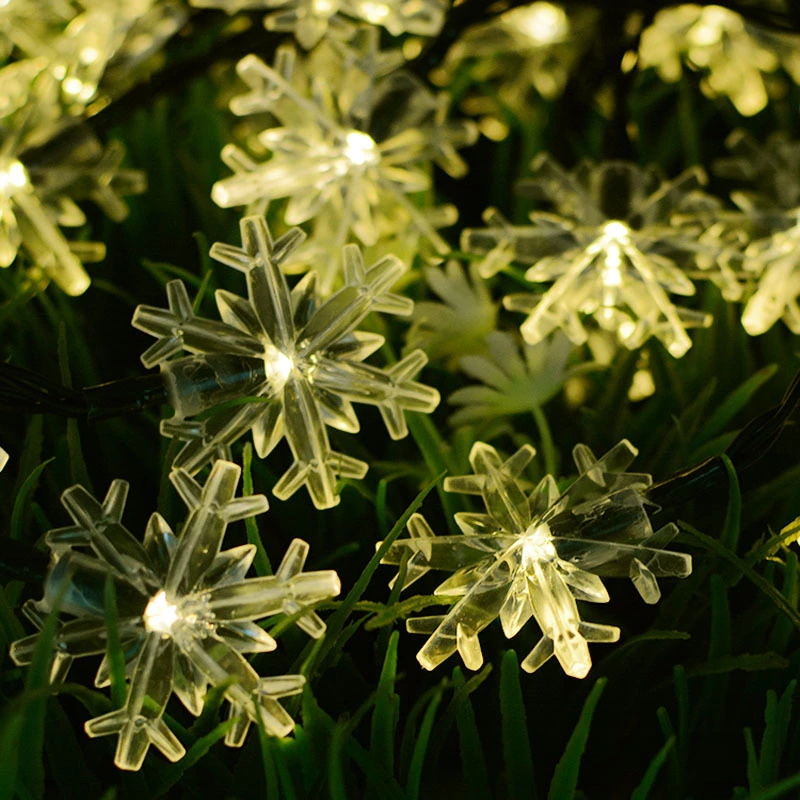 30LED Snowflakes Outdoor Waterproof Christmas Decoration LED Light String