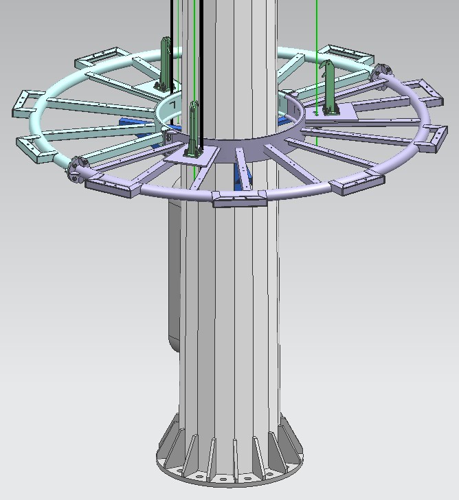 35M High Mast For Stadium With 1000W LED