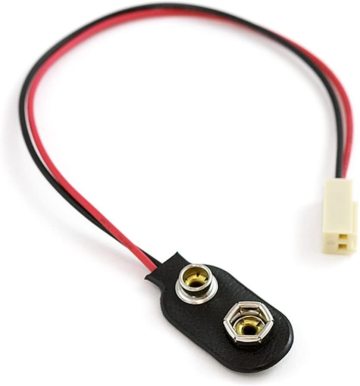 9V Battery Snap Clip to Polarized Molex Connector