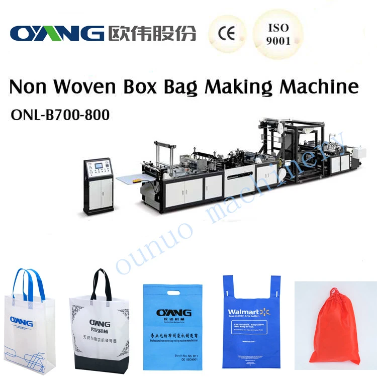 Non Woven Box Bag Making Machine Without Online Handle (ONL-B700/800)