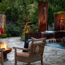 Corten Steel Water Fountain: Aesthetic Metal Water Feature