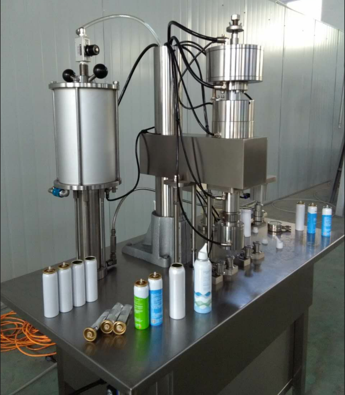 Semi Automatic Aerosol Filling Machines Plc High 2