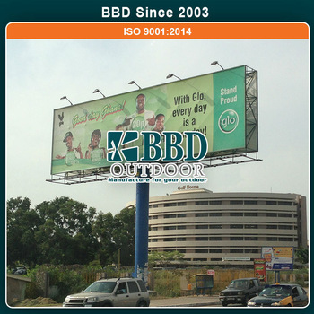 Stainless steel horizontal double-sided innovative outdoor advertising