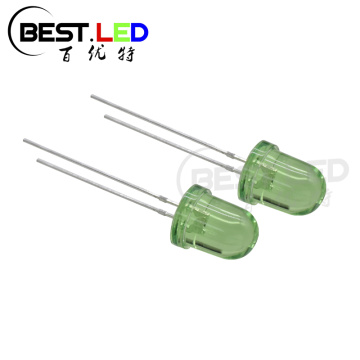 10mm LED Light Green LED with Clear Lens