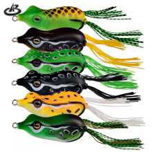 Silicone Soft Bait: Thunder Frog Toad with Double Hooks and Sequin Modification - Double Color Silk Frog Fishing Lure