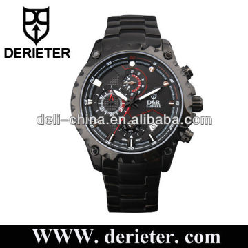 Men Stainless Steel Chronograph Watch Japan Movement VD57