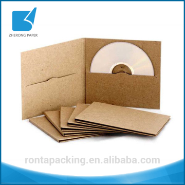 OEM custom recycle paper cover sleeve cd cover printing