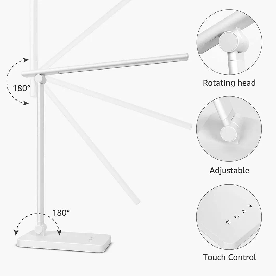 Touch Control LED Desk Lamp with 3 Color Modes