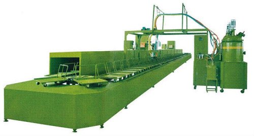 PU foaming machine production line