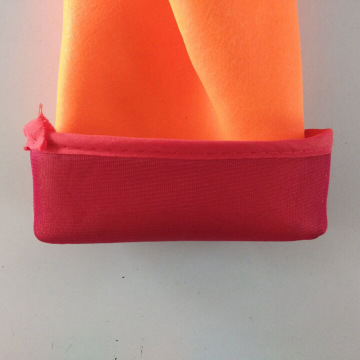 Guante de placas de arena fluorescente de PVC esponja roja