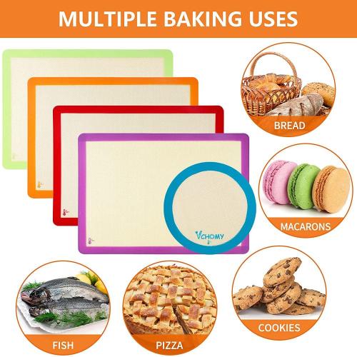 Silicone baking sheet for making cookies macarons