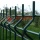 Hàng rào hàn phủ PVC màu xanh lá cây 3D với độ an toàn cao