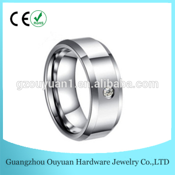 Tungsten Carbide Opal Ring /Unique Tungsten Claddagh Rings/Single Stone Inlay Tungsten Wedding Ring Jewelry Wholesale