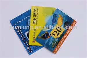 Plastic discount card