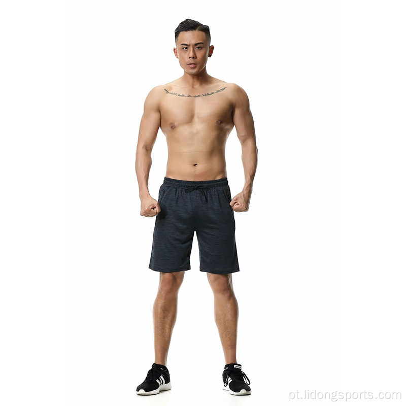 Shorts homens shorts de ginástica ativa cinza