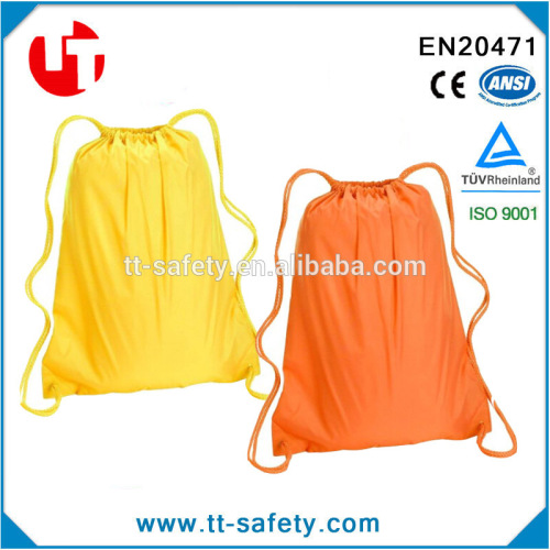 orange yellow black pink cheap custom promotion waterproof nylon drawstring bag