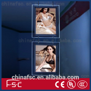 Energy saving backlit frames acrylic signs