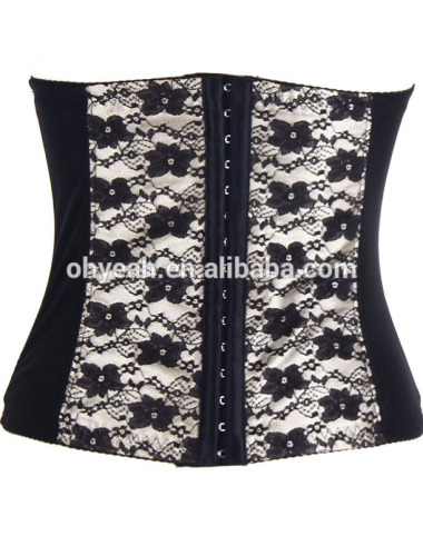 2016 New arrival 9 steel bone zipper corset sexy www xxx com photos latex rubber waist training corset