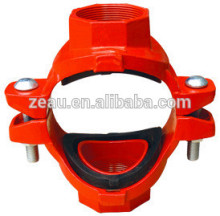 Grooved fitting mechanical cross FM/UL