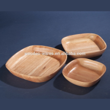 Wooden dinner plates