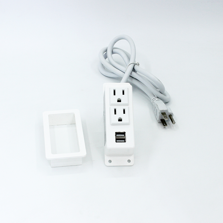 Multiprise à 2 prises avec ports USB 2 Sockets Power Strip with USB Ports