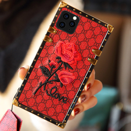 3D Phone Case Embroidery patch Soft Shockproof Cover